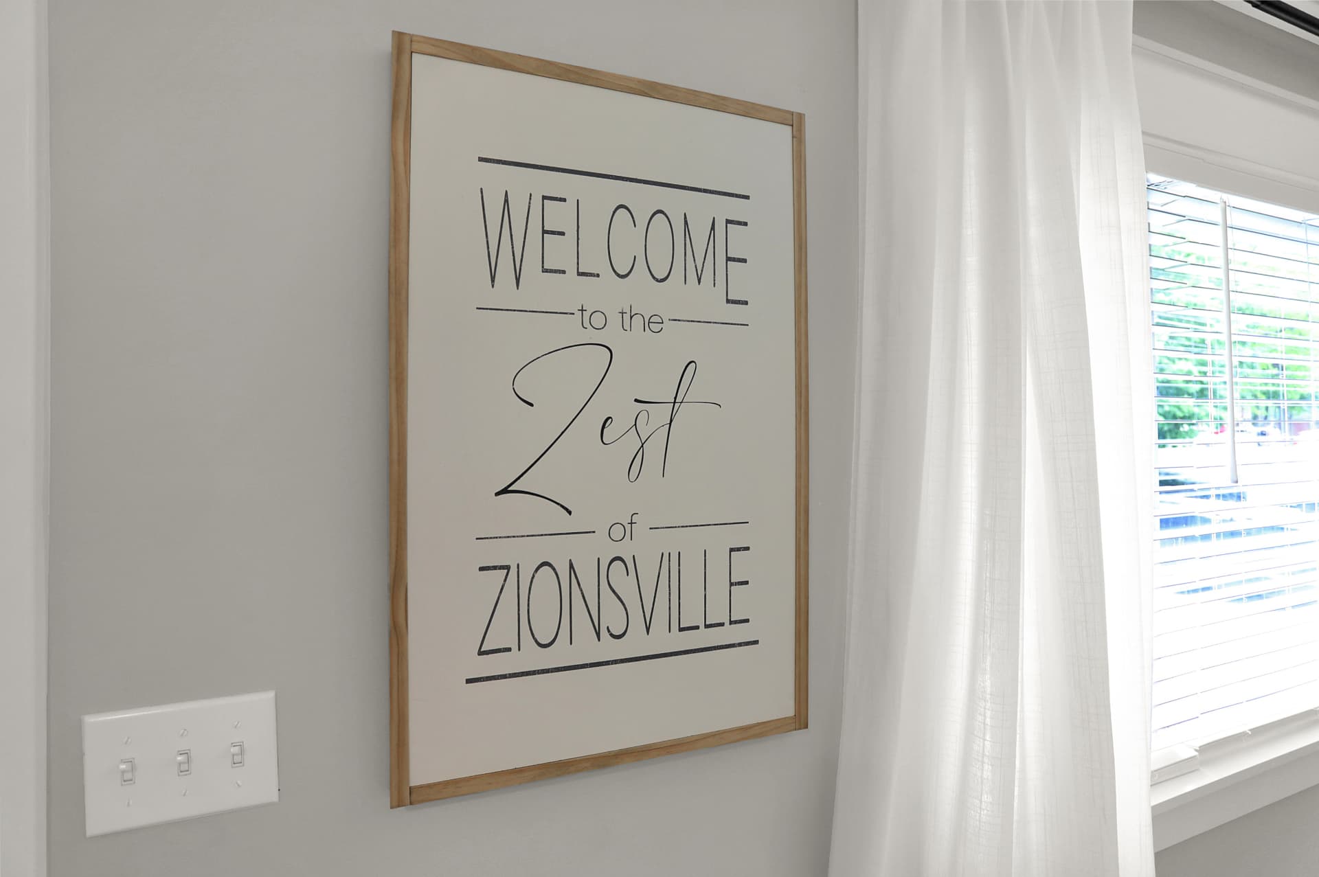 Welcome sign